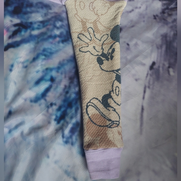 Mickey Mouse Sleeves Lavender Crewneck - Picture 3 of 8